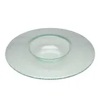 image of Steelite 6506G244 Creations Float Glass Serving Bowl, 11-14in Diameter, 8 oz Clear Round Glass, 1 Dozen