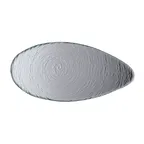 image of Steelite 6512G382 Oval Glass Platter, 12.125" x 5.875", Clear Scape Glass, 6/Case