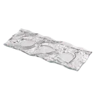 image of Steelite 6527B566 Rectangle Glass Underliner Platter, 10.125" x 3.875", Creations Glass, 1 Dozen