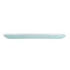 image of Steelite GS193872 1.25 Qt Oval Glass Serving Bowl, 24.125" x 1.625"H, Dusk Blue, Crackle Finish, 33-64 Oz, Case