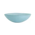 image of Steelite GS196640 Mid Modern 2.25 Qt Round Glass Serving Bowl, Dusk Blue, 10.13" x 3.375", Sold per Case