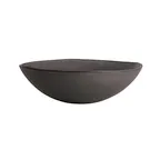 image of Steelite GS196641 Mid Modern Round Glass Serving Bowl, 2.25 Qt, 10.13" Diameter, Dark Grey, 65-96 Oz, Sold per Case
