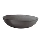 image of Steelite GS196644 Mid Modern 1.25 Qt Round Glass Serving Bowl, 8.25" Dia, Dark Gray, 33-64 Oz, Case