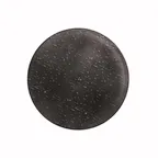 image of Steelite GS196655 Mid Modern Flat Cake Plate, 13" Round, Two-Tone Dark Grey/Cream Glass, Case