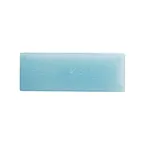 image of Steelite GS196662 - 14" Rectangular Glass Serving Platter, Dusk Blue Cream, 5.125"W x 0.875"H, Sold per Case