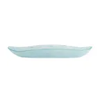 image of Steelite GS196694 18.375" Oval Glass Serving Bowl, 3.25 qt, Crackle Dusk Blue, 97 Oz, Glass, Sold per Case
