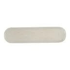image of Steelite GS196696 Oval Glass Serving Platter, 20.5 x 5.125, Crackle Cream Finish, 1/Case