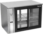 image of Victory VBB48HC-F-GS-PT-S 48" Pass-Thru Back Bar Refrigerator, 15.139 cu. ft., Stainless Steel, 4 Sliding Glass Doors