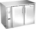 image of Victory VBB48HC-F-S 48" Stainless Steel Back Bar Refrigerator, 15.139 cu. ft., 2 Doors, LED Lighting