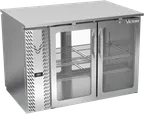 image of Victory VBB48HC-FG-PT-S 48" Pass-Thru Back Bar Refrigerator, Stainless Steel, 4 Glass Doors, 15.139 cu. ft., 115V
