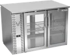 image of Victory VBB48HC-G-PT-S Bar Cooler, 48" W × 34" H, 15.1 Cu Ft., 4-Glass Doors, Steel R290, 1/4HP 115V