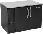 image of Victory VBB48HC-PT-B Bar Cooler, 48"W x 34"H, 15.139 Cu Ft, 4-Door Black, LED, R290, 1/4 HP 115V