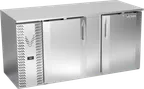 image of Victory VBB68HC-F-S 68" Stainless Steel Back Bar Refrigerator, 21.984 cu. ft., 2 Doors