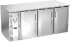 image of Victory VBB72HC-F-PT-S 72" Pass-Thru Back Bar Refrigerator, 23.6 cu. ft., Stainless Steel, 6 Doors, 115V