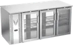 image of Victory VBB72HC-G-PT-S Cooler, 72" W x 34" H x 32-3/4" D, 23.6 Cu Ft, 6 Doors, Steel, LED, R290