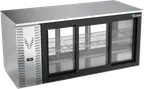 image of Victory VBB72HC-GS-PT-S Pass-Thru Bar Cooler 72"W x31-7/8"D x34"H 23.6 cu ft 6 Glass Doors SS R290