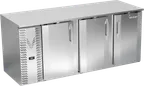 image of Victory VBB78HC-F-S 78" Stainless Steel Back Bar Refrigerator, 3 Doors, 26.1 cu. ft., 115V