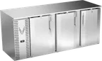 image of Victory VBB78HC-S 78" Stainless Steel Back Bar Refrigerator, 3 Doors, 26.1 cu. ft., 115V
