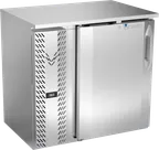 image of Victory VBBN36HC-F-S 36" Stainless Steel Back Bar Refrigerator, 8.43 cu. ft., 1 Solid Door, LED Lighting