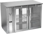 image of Victory VBBN48HC-FG-PT-S Bar Cooler, 48" W × 34" H, 12.56 Cu Ft., 4-Glass Doors with Stay-Open, R290