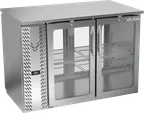 image of Victory VBBN48HC-G-PT-S 48" Pass-Thru Back Bar Refrigerator, 4 Glass Doors, Stainless Steel, 12.56 cu. ft., 115v