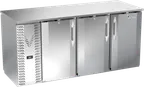 image of Victory VBBN72HC-PT-S Pass-Thru Cooler, 72" W x 34" H, 19.618 cu ft, 6 Doors, Steel Exterior & Top
