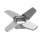 image of Univex 1000506 X Knife – Stainless Steel, Fits #12 Meat Grinder & Food Chopper Hub, Durable Cutting Edge