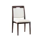 image of G & A 2852 Kinsley Stackable Banquet Chair, Upholstered Back & Seat, 12 Gauge Aluminum