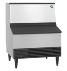 image of Hoshizaki KM-301BAK Crescent Cube Ice Maker with Bin, 2985 lb/24hr, 100 lb Bin, Stainless Steel, Air-Cooled