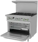 image of Asber AER 6 36 C EM Gas 36" Restaurant Range