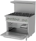 image of Asber AER 6 36 EM Gas 36" Restaurant Range
