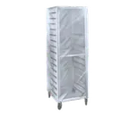 image of Winholt SRC-58-3Z Rack Cover – Full Height Clear Plastic, 3 Reinforced Zippers, Fits Standard Rack Sizes