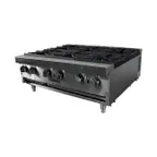 image of Concasse EESF6X36 Countertop Gas Charbroiler, (6) 30,000 Btu High Capacity Open Burners