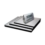 image of Concasse PBP5X5F3TW - 5x5ft Stainless Steel Floor Scale, 400-10,000 lb, LED Display, 48h Battery, Legal Trade