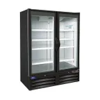 image of Valpro VP2F-48M 54" 2 Glass Door Freezer Merchandiser in White, 48 cu. ft.