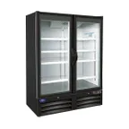 image of Valpro VP2R-48M 54" 2-Section Merchandiser Refrigerator w/ Swing Glass Door, 48 cu. ft.