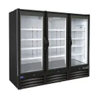 image of Valpro VP3R-72M 81" 3-Section Merchandiser Refrigerator w/ Swing Glass Door, 72 cu. ft.