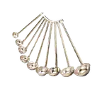 image of American Metalcraft L1101 Serving Ladle–1 oz (½–1½ oz) 10½″ Stainless Steel Heavy 1‑Piece Mark