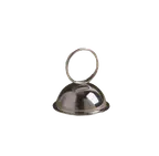 image of American Metalcraft MH243 Menu Stand, 2-1/2" H, 1‑4" Ø, Loop Clip, Bell Base, Nickel‑Plated