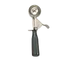 image of American Metalcraft NSPDS30 Thumb Disher 30-Size 1-1.8 Oz Steel Black Plastic Handle NSF Approved