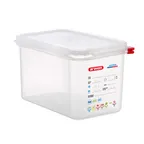 image of Carlisle 03028 Araven 4.5 Qt Box, 10-7/16" x 6-3/8" x 6", PP Clear, Lid, NSF/HACCP, -40°F to 203°F