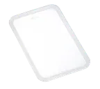 image of Carlisle 91817 GN 1/1 Clear Rect Silicone Lid, Airtight, Stackable, -40°F To 392°F, HACCP Compliant
