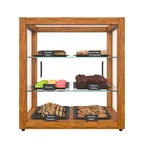 image of Koolmore KM-BDW-20L Bakery Case, 18"W x 12.5"D x 18.8"H, 2.5 cu ft, 3 Shelves, Tempered Glass, Finish