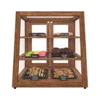 image of Koolmore KM-BDW-21SLD Refrigerated Bakery Display Case, 18.2"W, 3.5 cu. ft., 3 Tempered-Glass Shelves, Remote