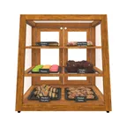 image of Koolmore KM-BDW-21SLL 18.2"W x 14.4-18.4"D x 17.6"H Slanted Bakery Display Case, 3 Shelves