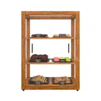 image of Koolmore KM-BDW-25L Bakery Display Case, 18.2"W x 14.2"D x 24"H, dual sliding doors, ash‑wood frame