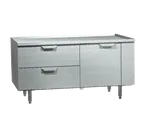 image of La Rosa Refrigeration 3350-RF 49" 2 Drawers Freezer Chef Base, Marine Edge, (2) 12 x 20 pans