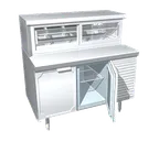 image of La Rosa Refrigeration L-34174-32 74" x 32" Mirror-Back Display Case, Painted SS, SelfCont, 1 Shelf
