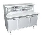 image of La Rosa L-35172-32 Display 72"x32" Full, Sliding Glass, Mirror‑Back SS, Remote, 115V, Detroit Made