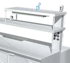 image of La Rosa Refrigeration L-90177-C SINGLE Table-Mounted Overshelf